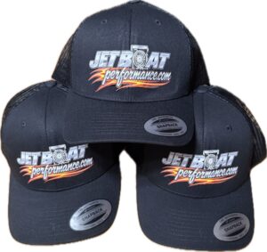 Jet Boat Performance flame logo trucker hat